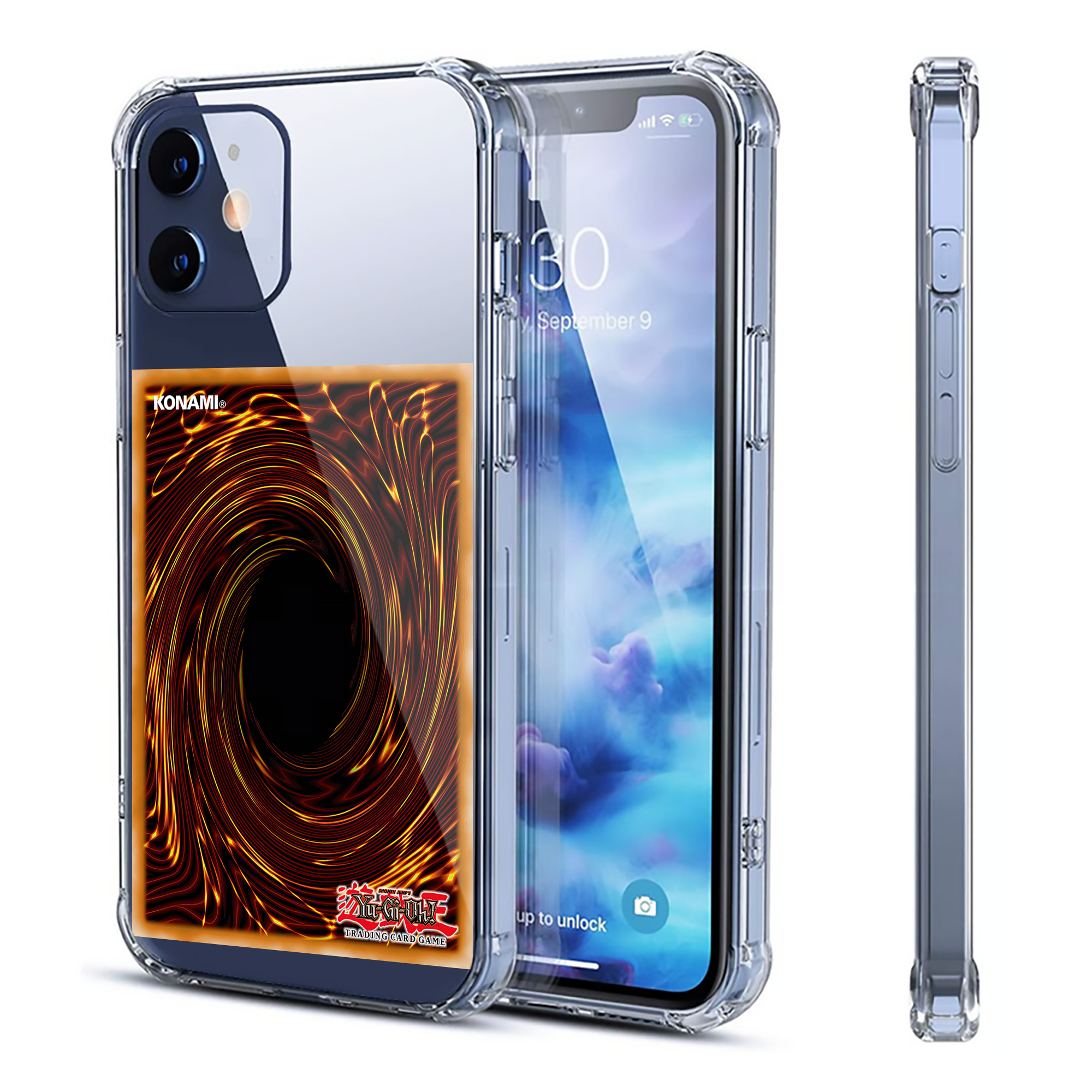 （画像用） 遊☆戯☆王 Yu-Gi-Oh! 【iPhone 12シリーズ対応】透明スマホケース（クリアソフトケース）